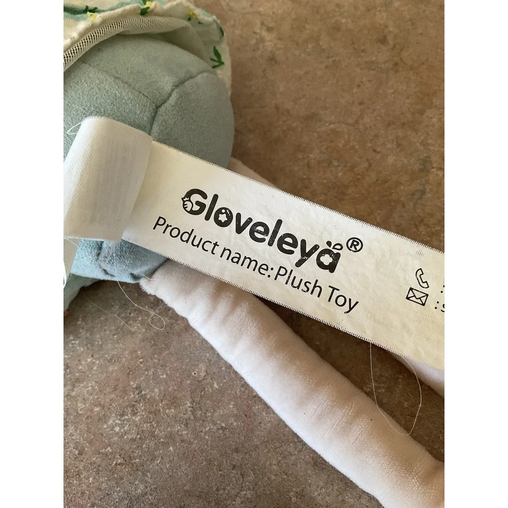 Gloveleya Plush Soft Doll in Blue Floral‎ Dress 16